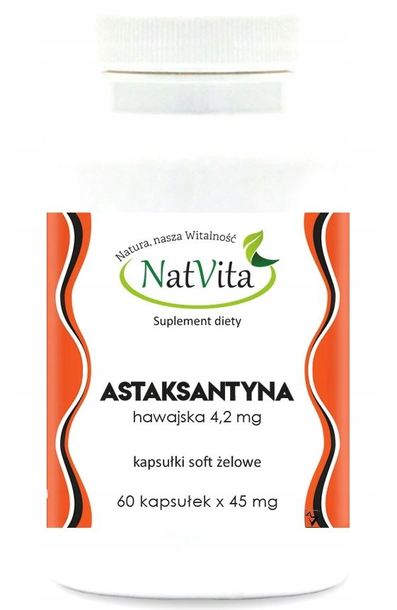 NatVita Astaksantyna Astaxanthin 4,2mg - 60 kaps. (1)