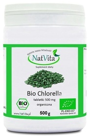 NatVita Chlorella BIO tabletki 500mg 1000tab. 500g